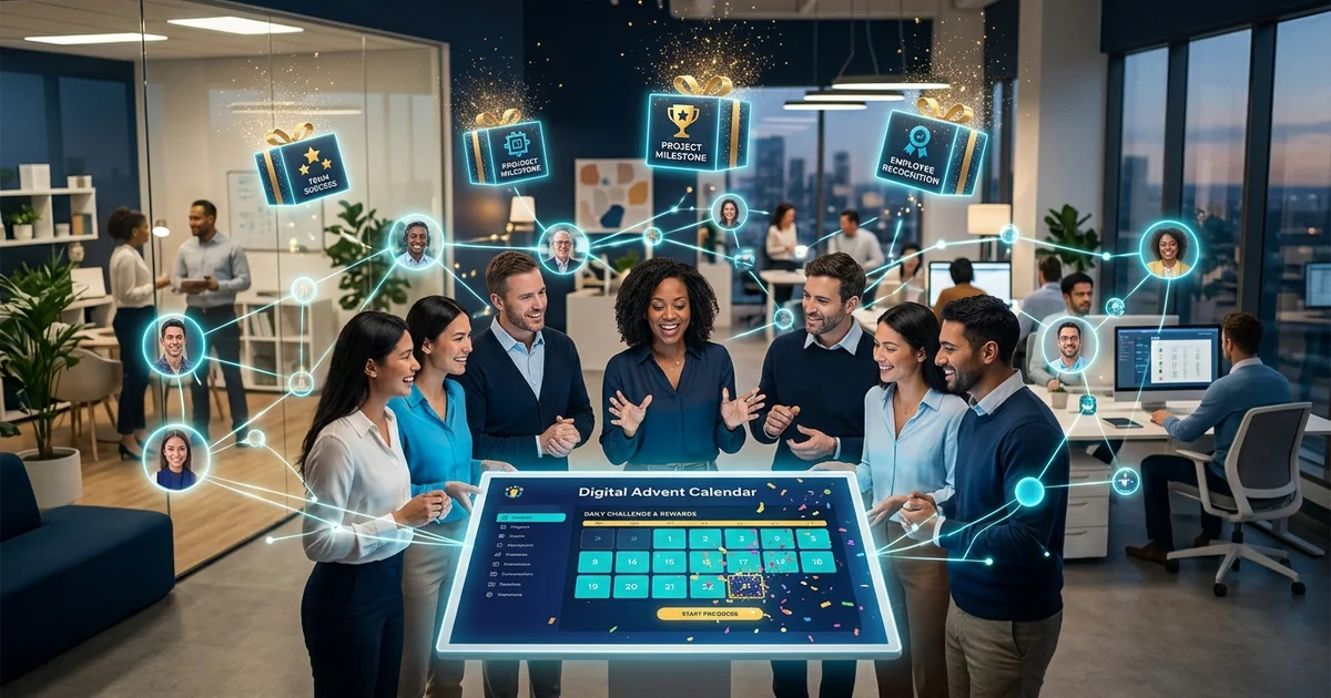 So begeistern Sie Remote-Teams und Kunden mit einem digitalen Firmenkalender - DailyReveal
